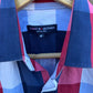 TOMMY HILFIGER WHITE / RED / BLUE BUTTON UP LONG SLEEVE SHIRT