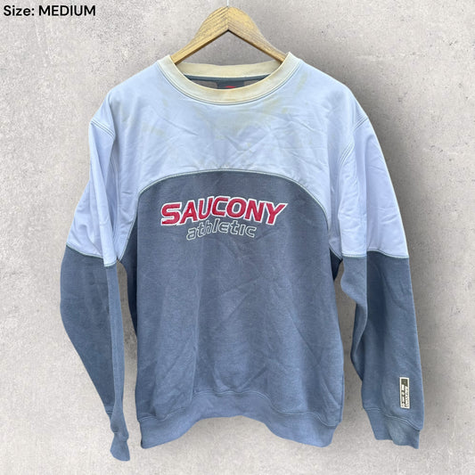 SAUCONY VINTAGE Y2K PULLOVER CREW NECK JUMPER