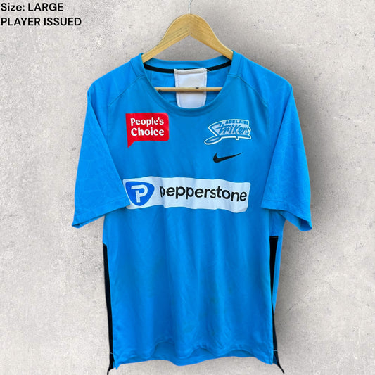 ADELAIDE STRIKERS BBL PLAYER WORN TRAINING NIKE SHIRT ISSUED TO H THORNTON