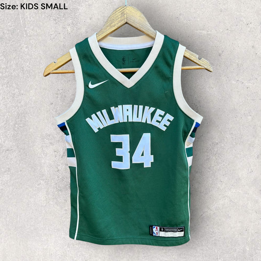 GIANNIS ANTETOKOUNMPO MILWAUKEE BUCKS NIKE KIDS NBA JERSEY
