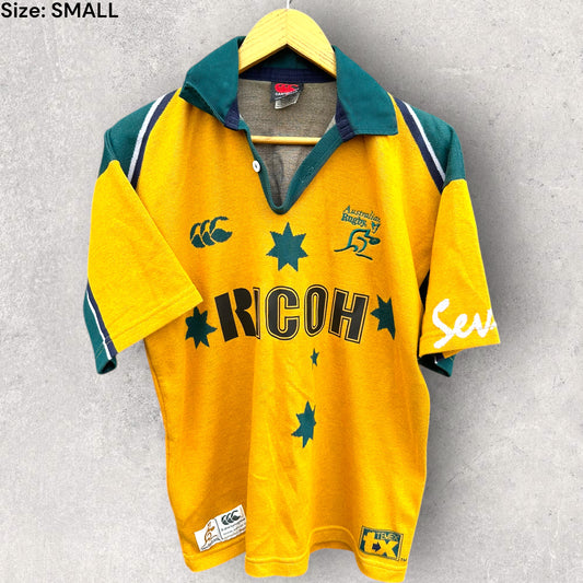 AUSTRALIA RUGBY SEVENS 7s TEMEX 2001 CANTERBURY VINTAGE RUGBY UNION JERSEY