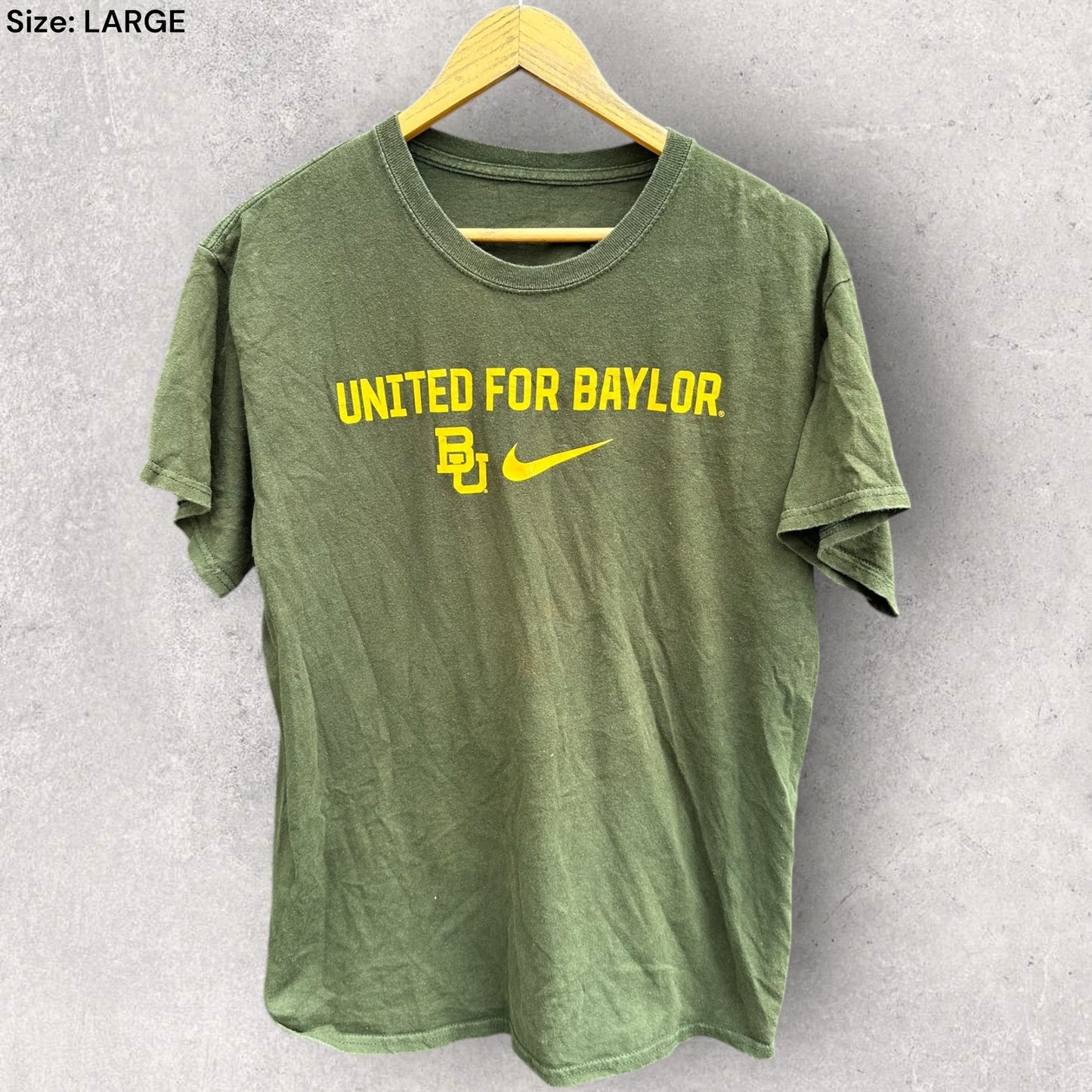 BAYLOR UNIVERSITY NIKE GREEN SHIRT