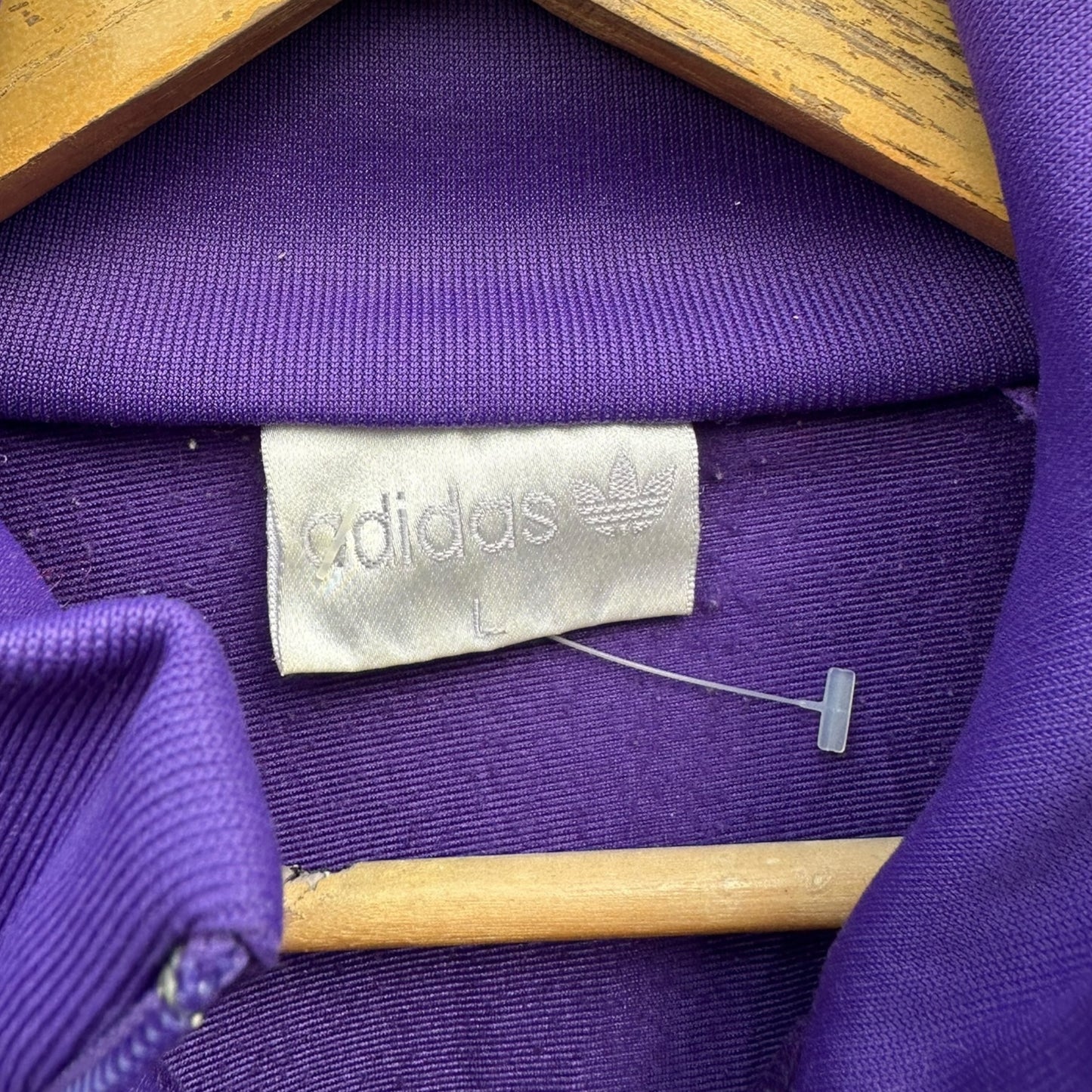 ADIDAS 1980s PURPLE FULL ZIP VINTAGE JACKET