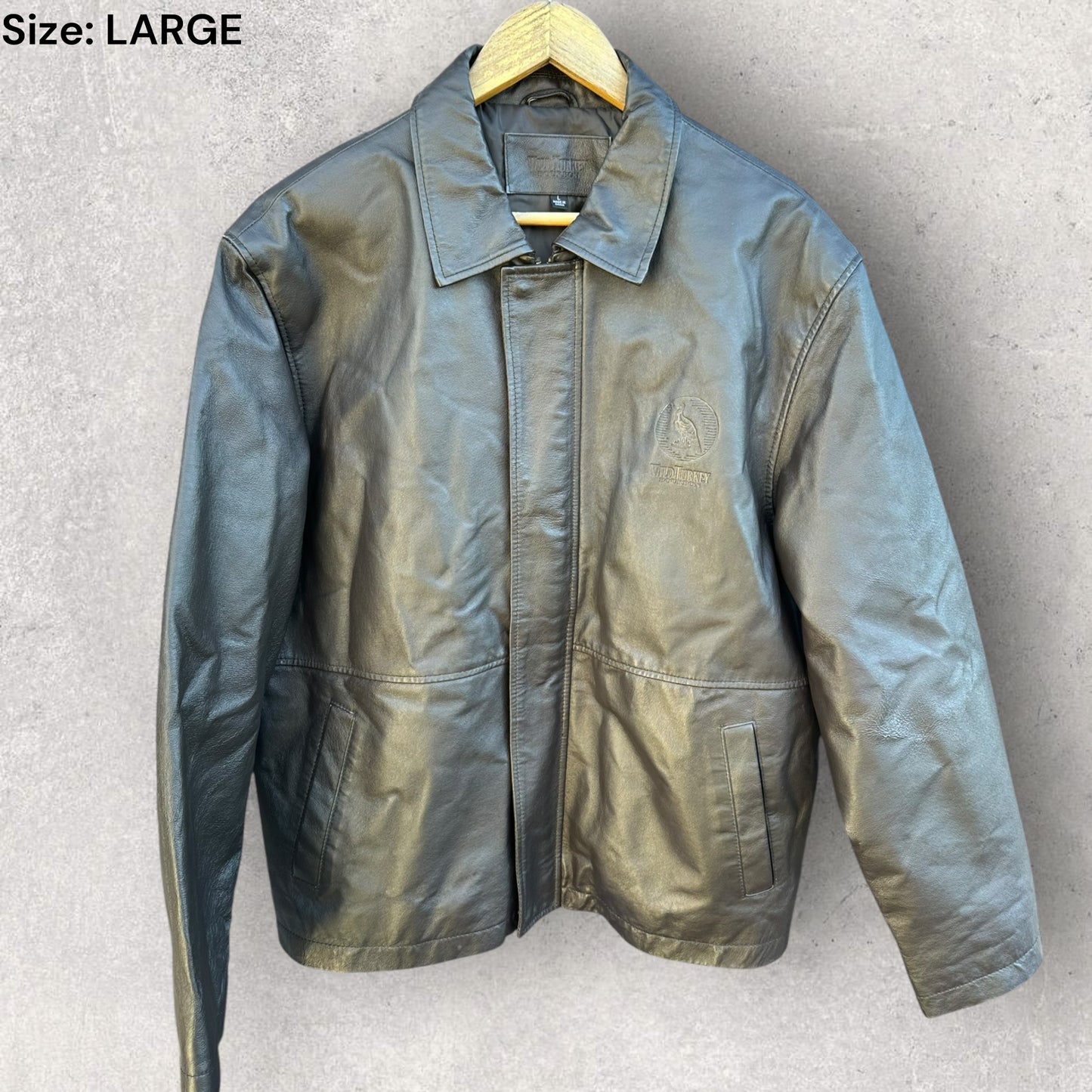 WILD TURKEY BOURBON LEATHER JACKET