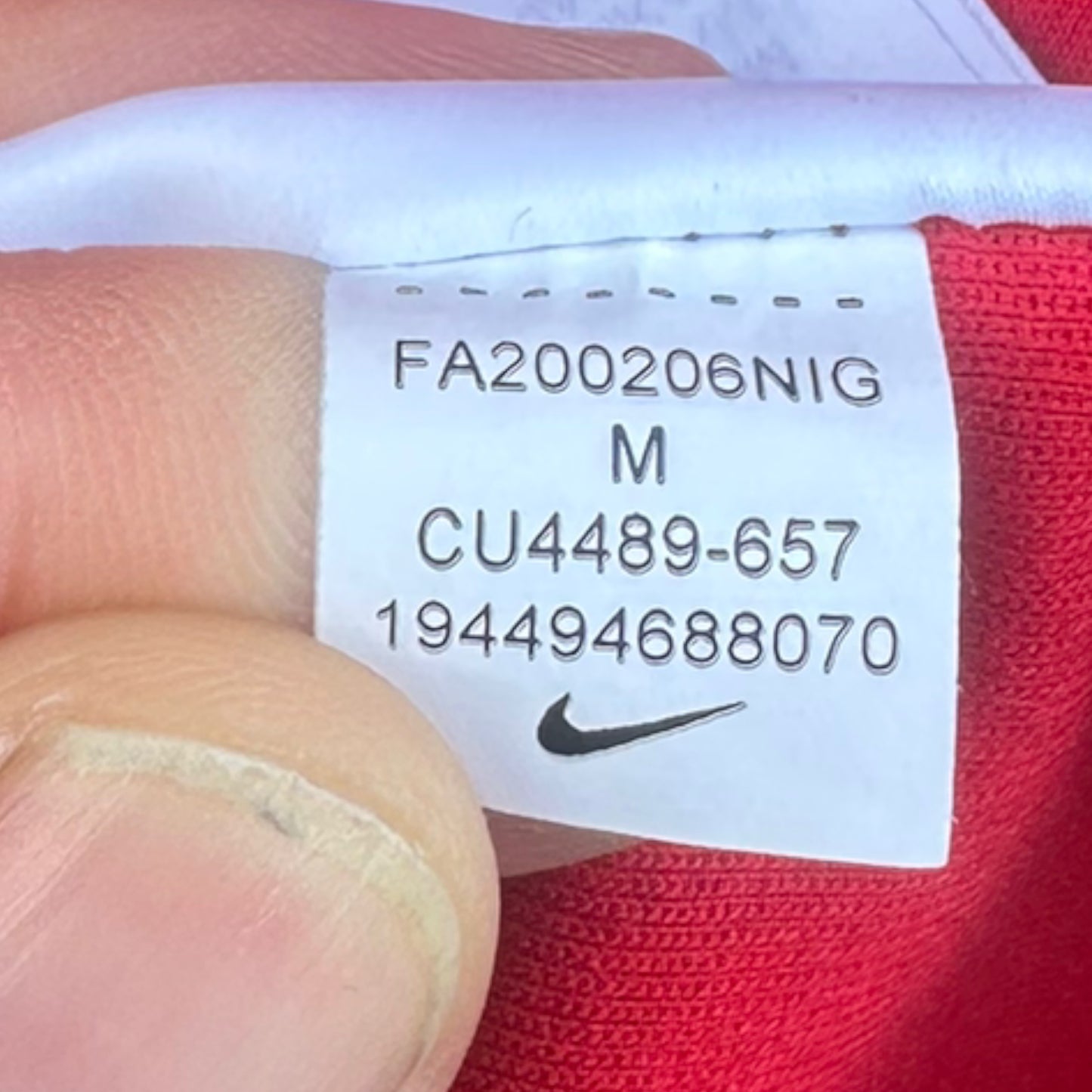 NIKE TECH FLEECE RED HOODED JUMPER