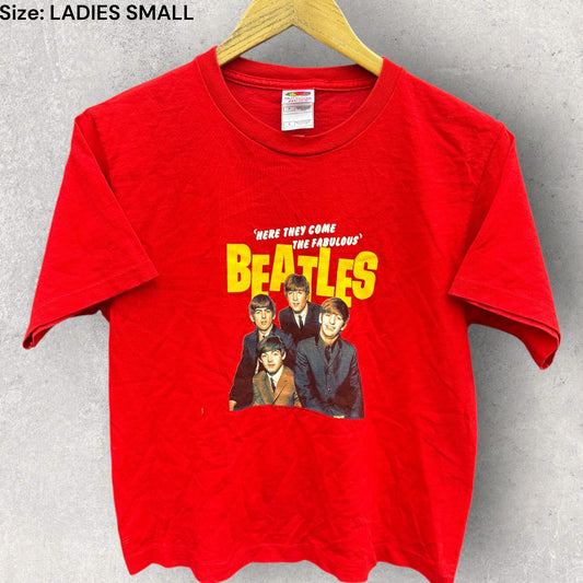 BEATLES 1964 AMERICAN TOUR LADIES SHORT SLEEVED SHIRT DATED 2002
