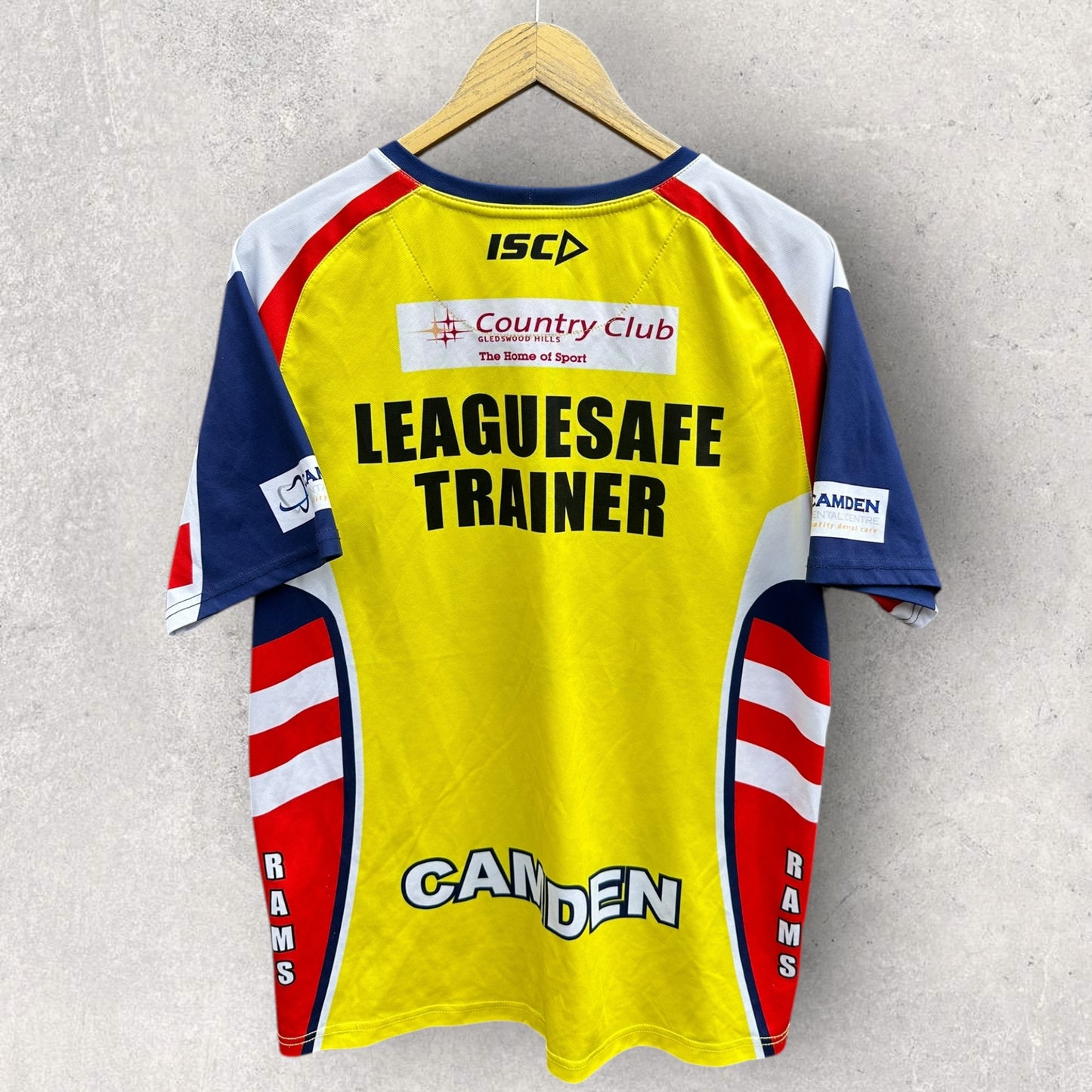 CAMDEN RAMS ISC TRAINER RUGBY LEAGUE SHIRT