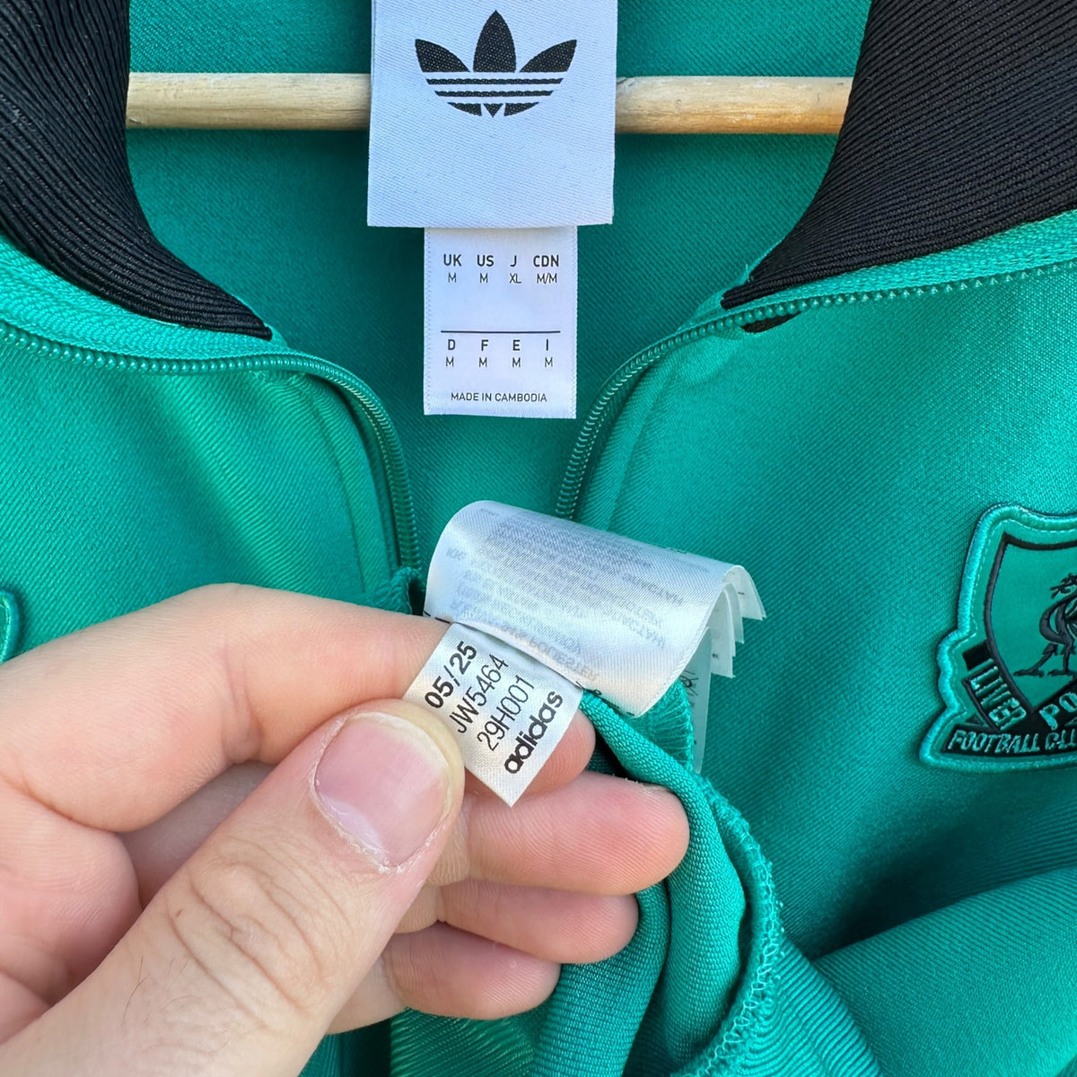 Liverpool FC 2025/2026 Adidas Terrace Icons Green Track Jacket