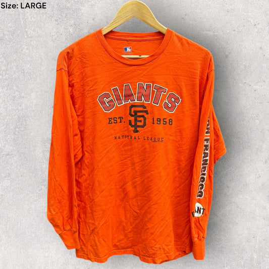 SAN FRANCISCO GIANTS ORANGE LONG SLEEVE MLB SHIRT