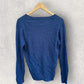 TOMMY HILFIGER LADIES BLUE CARDIGAN