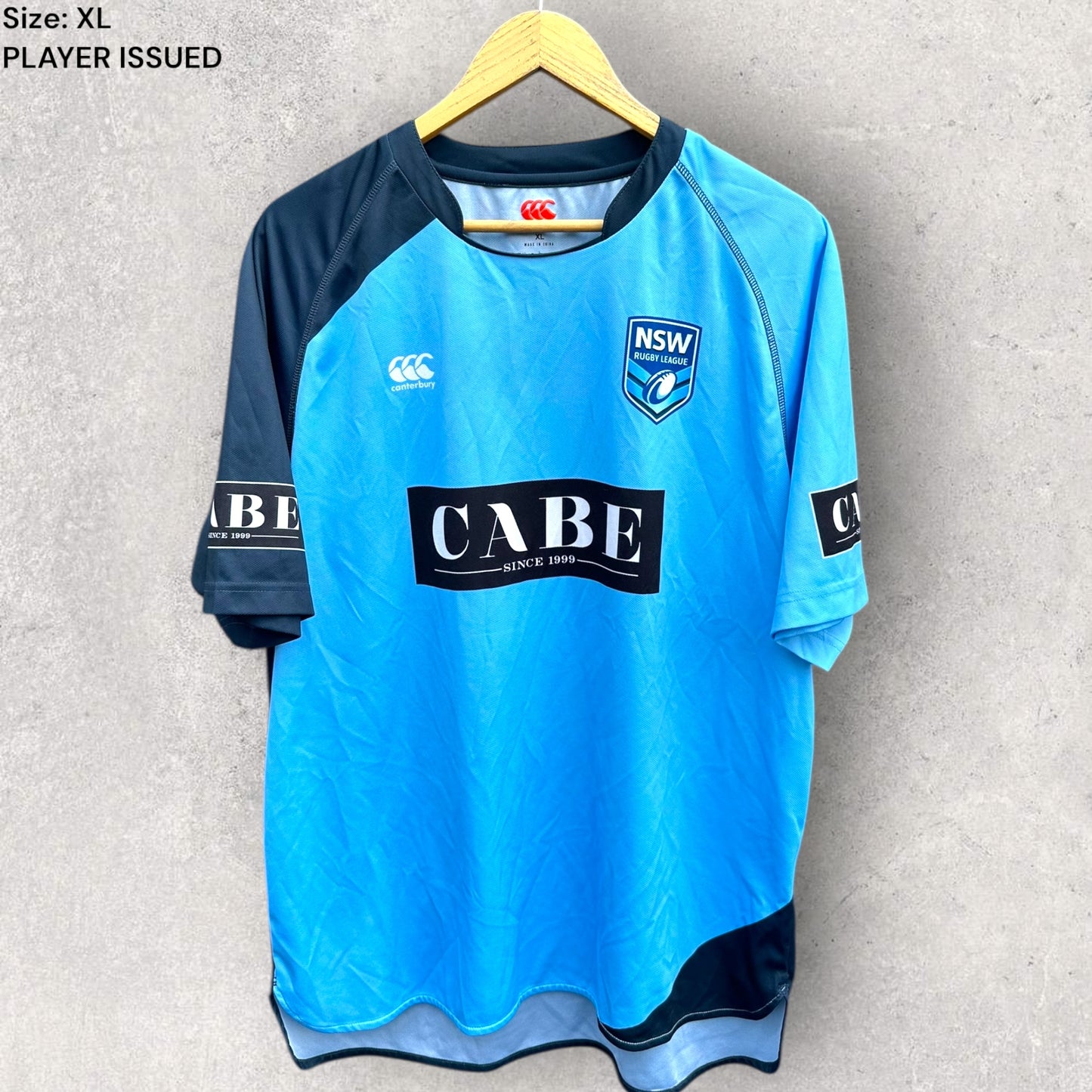 NSW U20s STATE OF ORIGIN PLAYER ISSUED TRAINING SHIRT TO TREY MOONEY