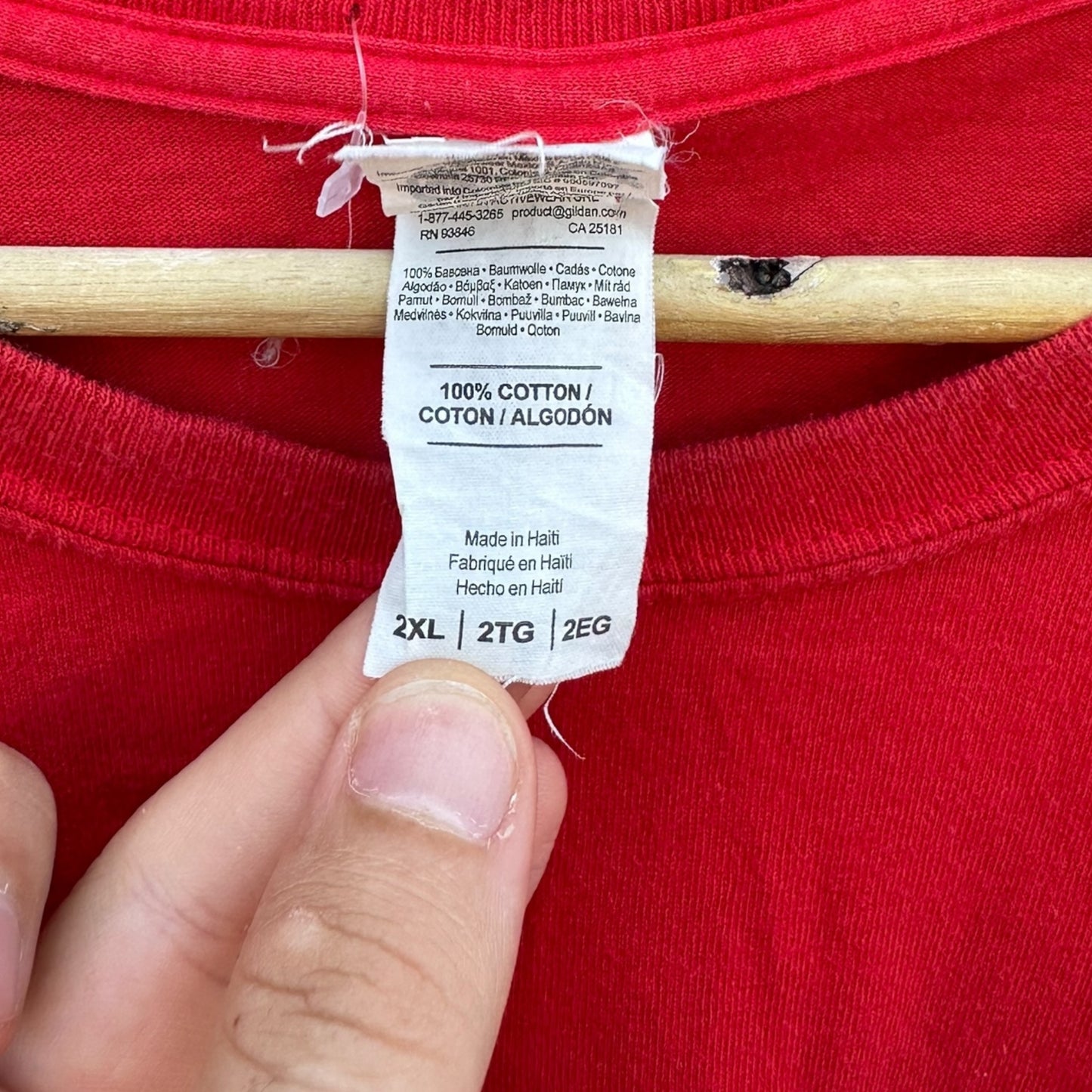 RANDY ALLEN TEAM FLOOR IT RACING RED VINTAGE SHIRT