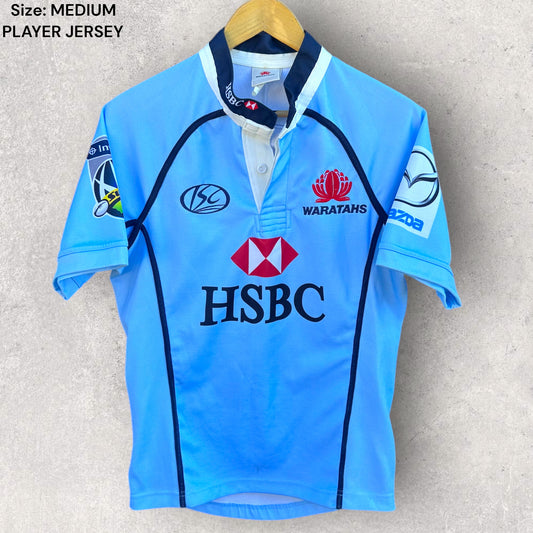 NEW SOUTH WALES WARATAHS ISC PLAYER WORN RUGBY UNION SUPER 14 JERSEY #11
