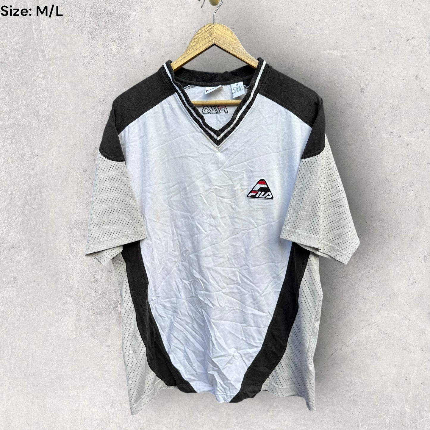 FILA WHITE VINTAGE SHORT SLEEVE SHIRT