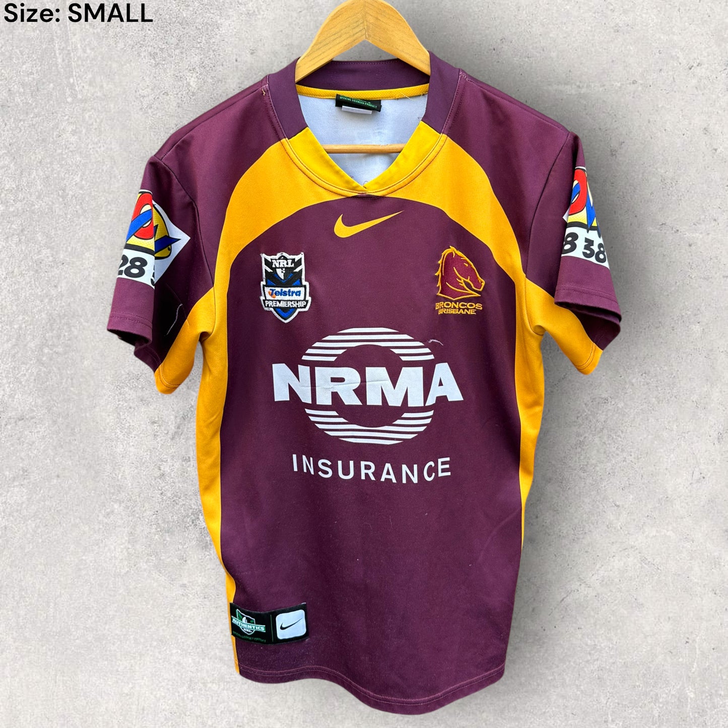 BRISBANE BRONCOS 2012 HOME NIKE JERSEY