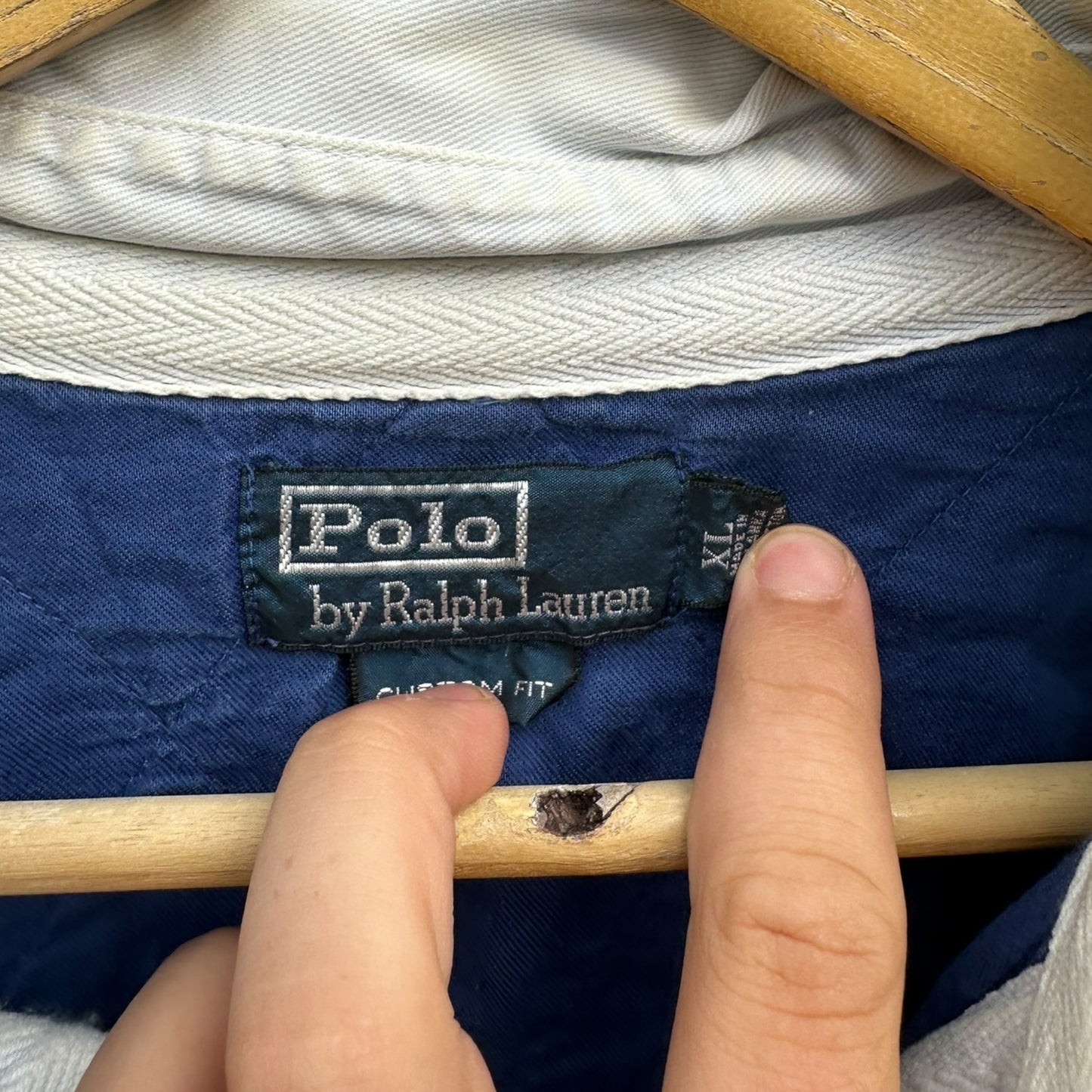 RALPH LAUREN POLO VINTAGE BLUE RUGBY JERSEY