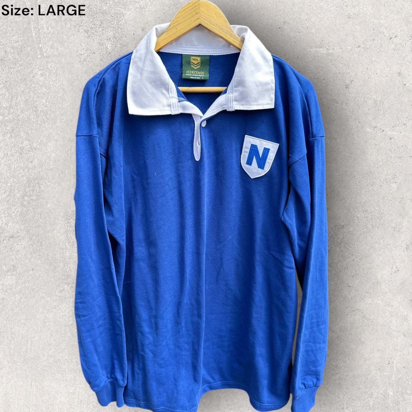 NEWTOWN JETS HERITAGE LONG SLEEVE RUGBY LEAGUE JERSEY