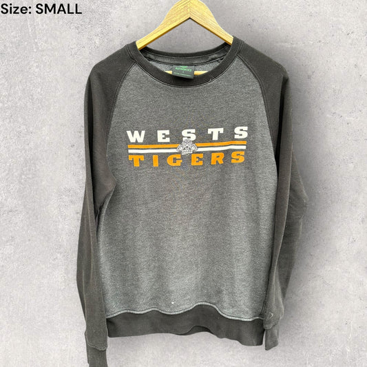 Wests Tigers Crew Neck Pullover Nrl Jumper