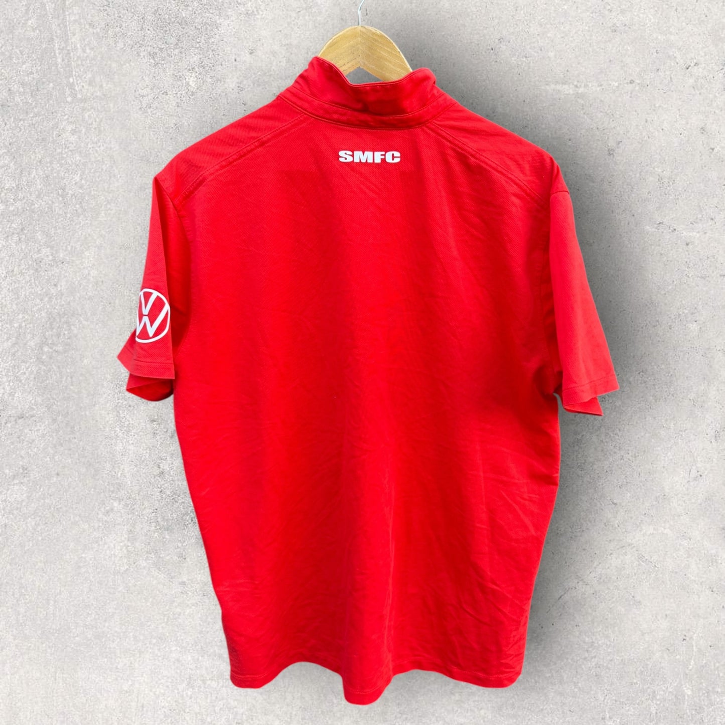 SYDNEY SWANS NIKE ON FIELD RED MEDIA POLO SHIRT