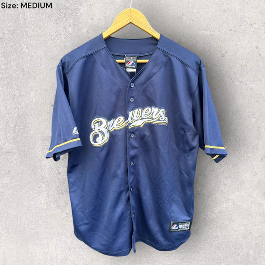 RYAN BRAUN MILWAUKEE BREWERS MBL BASEBALL JERSEY