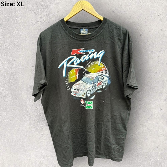 KMART RACING VINTAGE SIGNED BLACK MOTORSPORT SHIRT