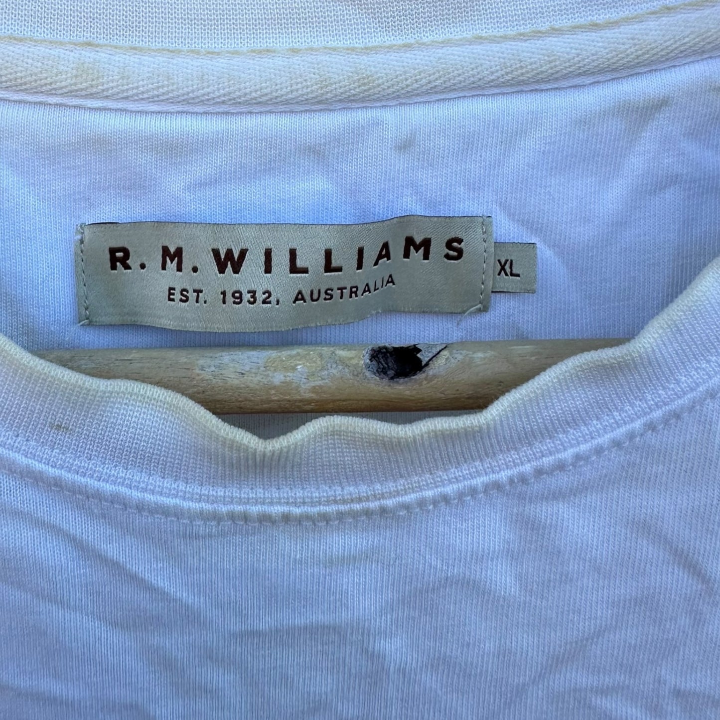 RM WILLIAMS WHITE SHORT SLEEVE SHIRT