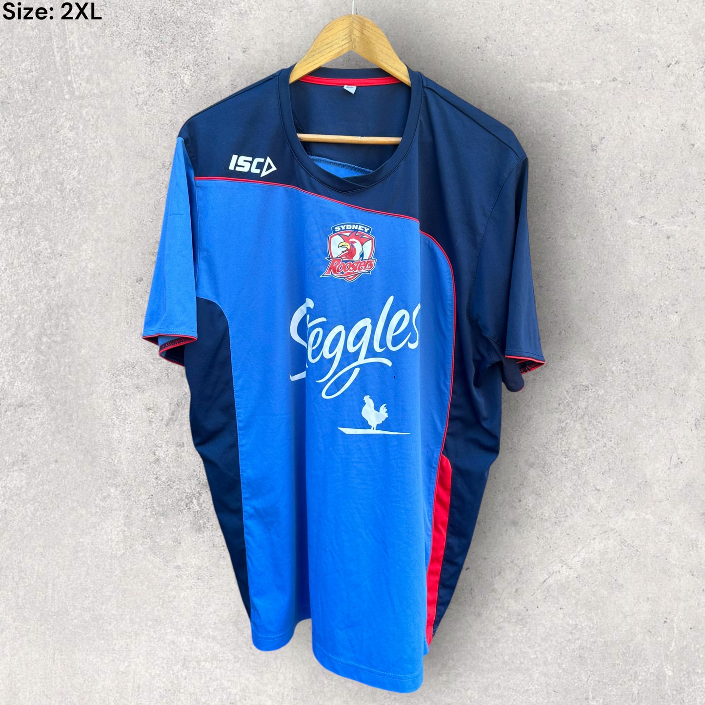 SYDNEY ROOSTERS LIGHT BLUE ISC TRAINING SHIRT