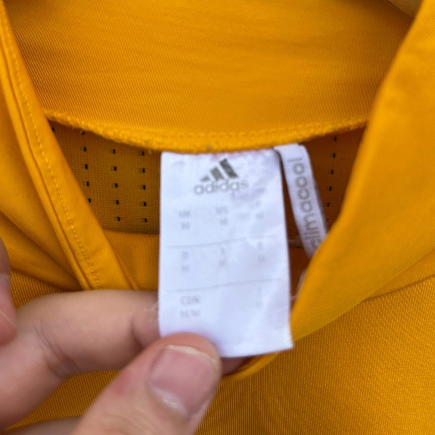 JUVENTUS ADIDAS 2016 YELLOW LONG SLEEVE TRAINING TOP