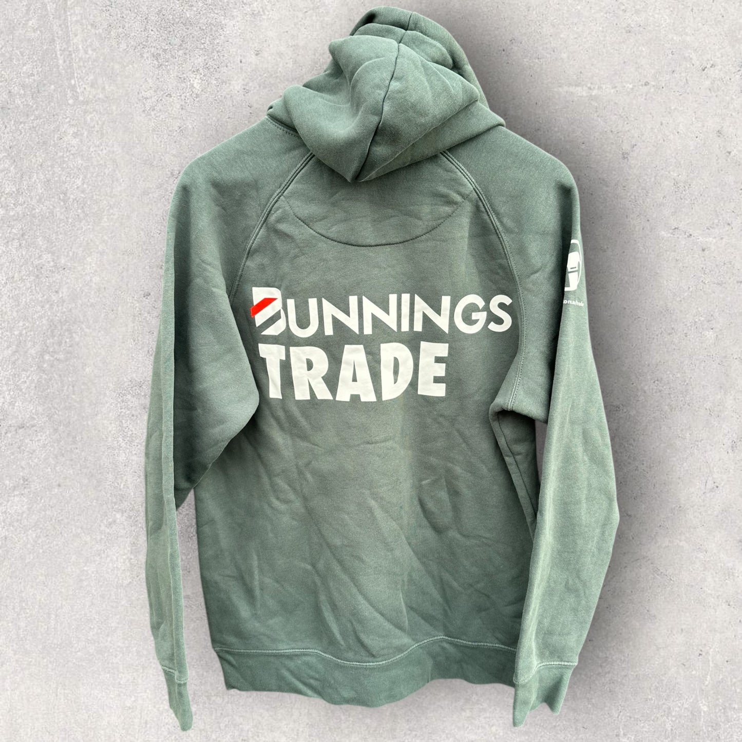 Bunnings Warehouse Trade Green Pullover Hooded Jumper