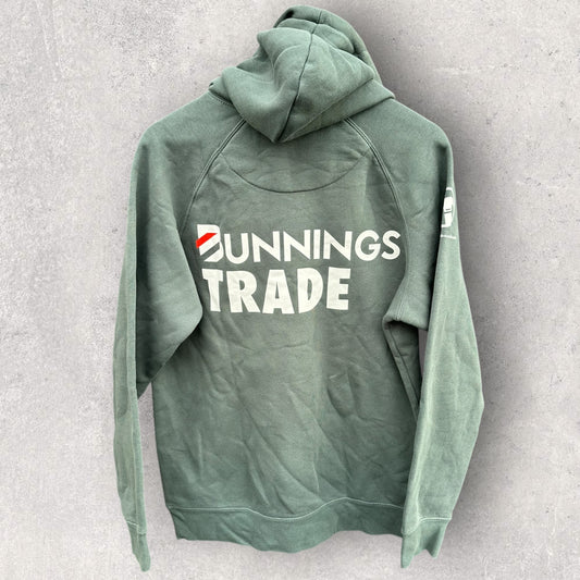 Bunnings Warehouse Trade Green Pullover Hooded Jumper