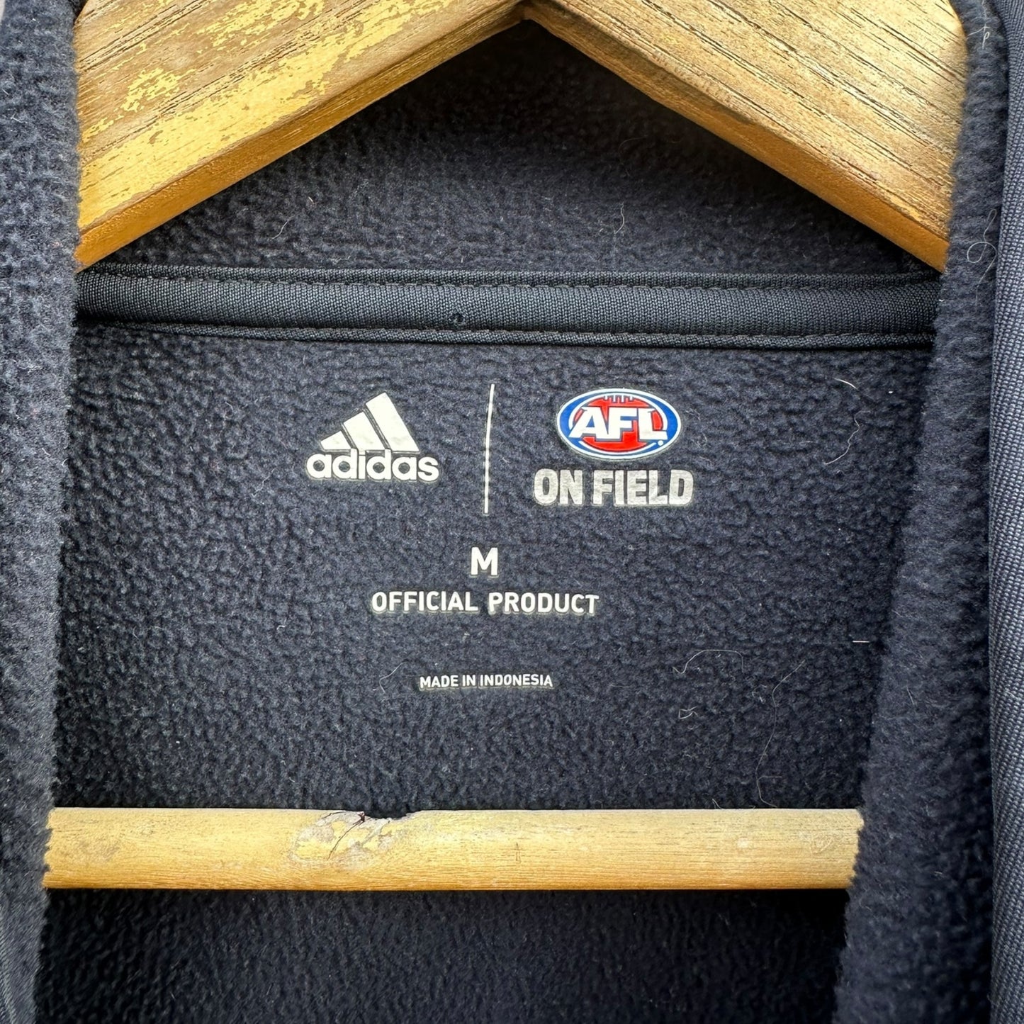 Hawthorn Hawks Adidas On Field Blue Pullover Hooded AFL Jumper