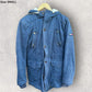 TOMMY HILFIGER BLUE FLEECE HOODED JACKET
