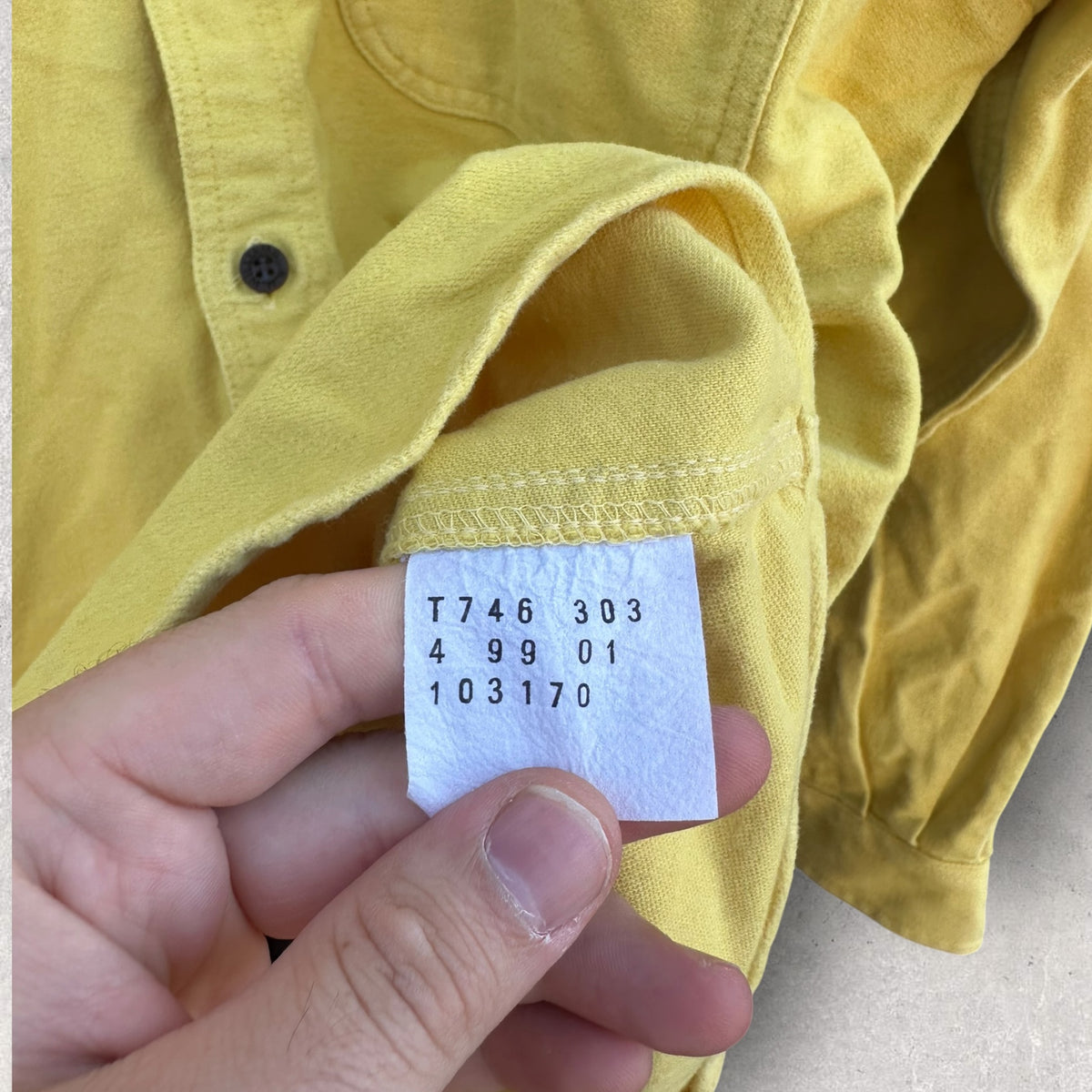 RM Williams 1999 Vintage Yellow Button Up Long Sleeve Shirt