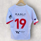 HARBORD UNITED DEVILS RUGBY LEAGUE STEEDAN WHITE MATCH JERSEY