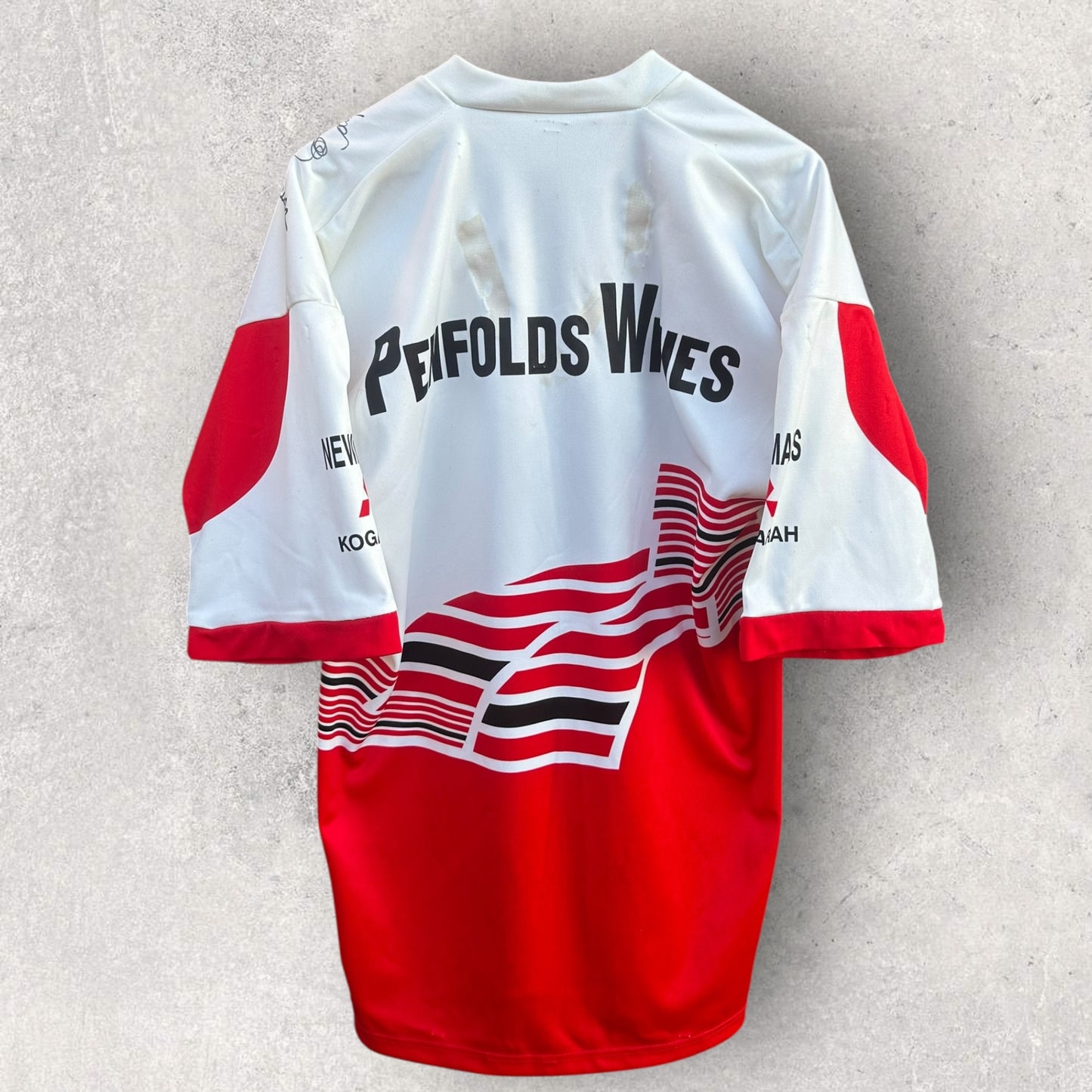 ST GEORGE DRAGONS 1995 ARL WORLD SEVENS/ALTERNATE JERSEY SIGNED BY SQUAD
