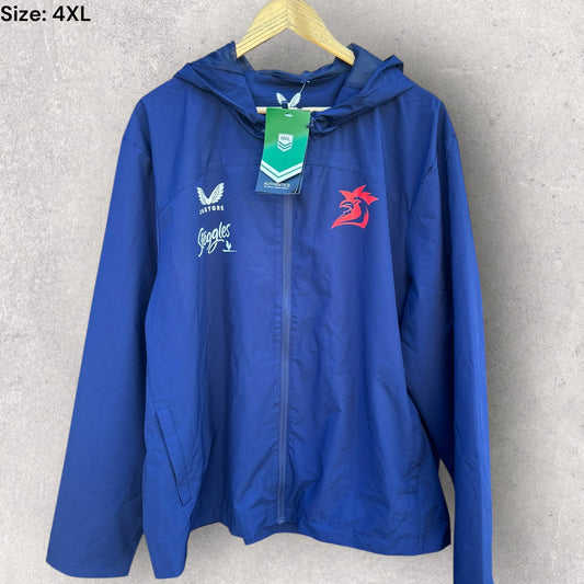 SYDNEY ROOSTERS CASTORE RAIN JACKET BRAND NEW WITH TAGS