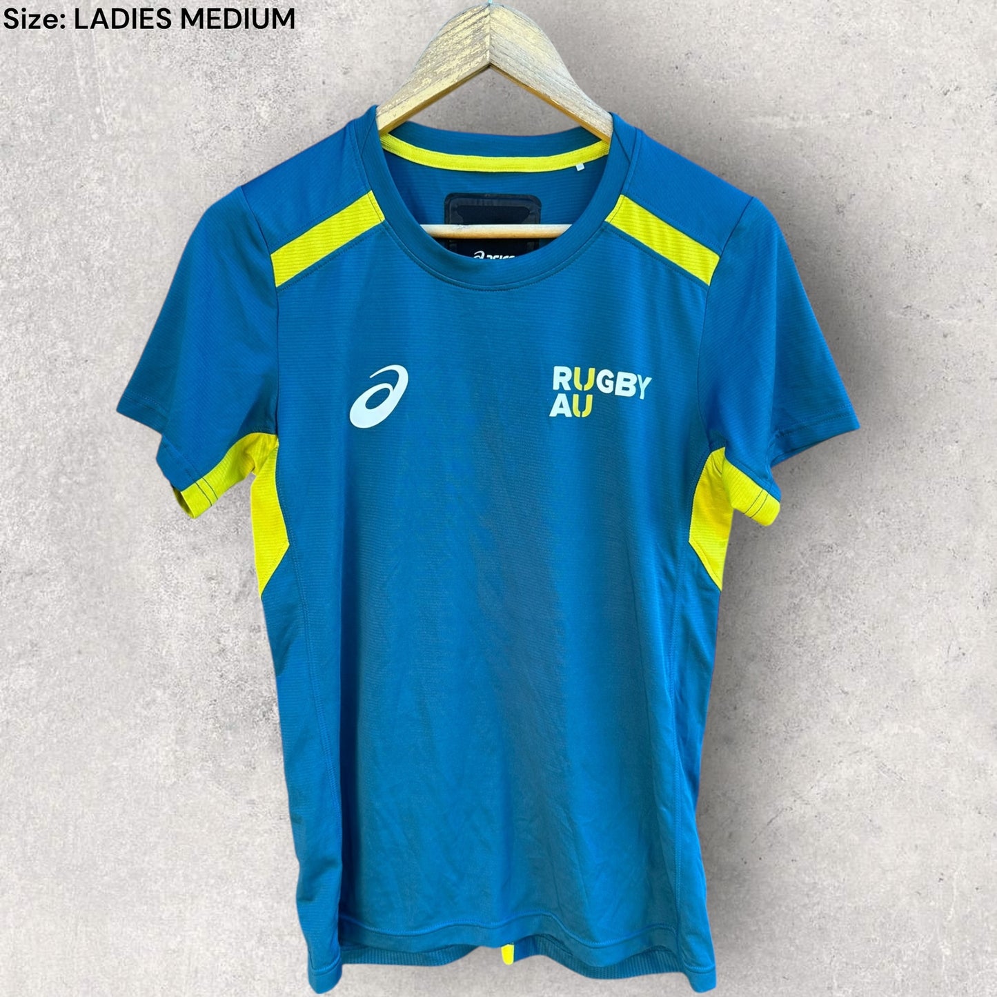 RUGBY AUSTRALIA ASICS PLAYEE ISSUED TRAINING SHIRT
