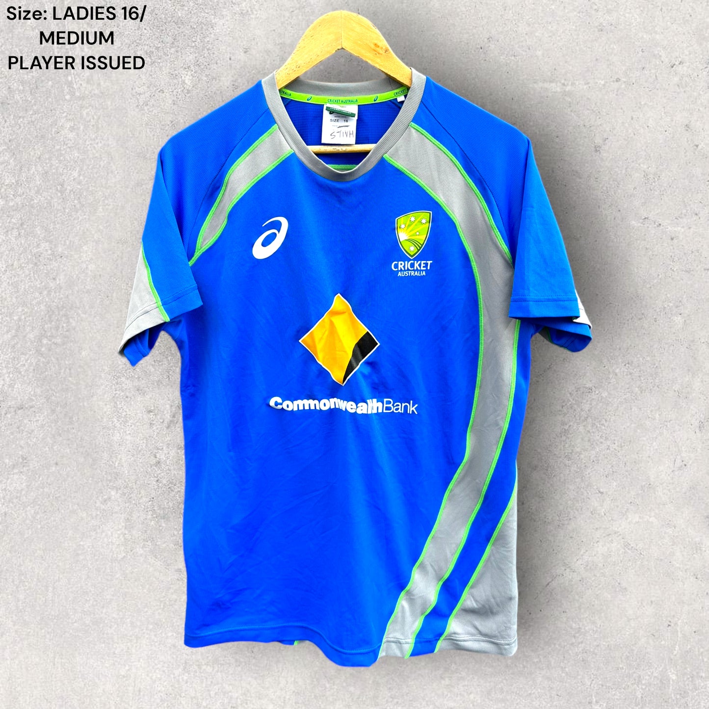 CRICKET AUSTRALIA HAYLEY SILVER-HOLMES PLAYER WORN TRAINING SHIRT