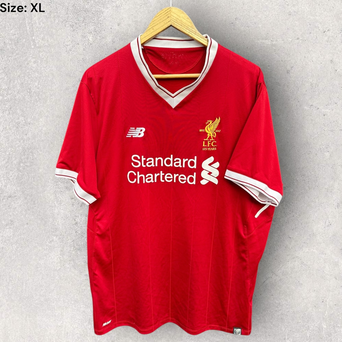 LIVERPOOL FC 2017-2018 NEW BALANCE FOOTBALL HOME JERSEY