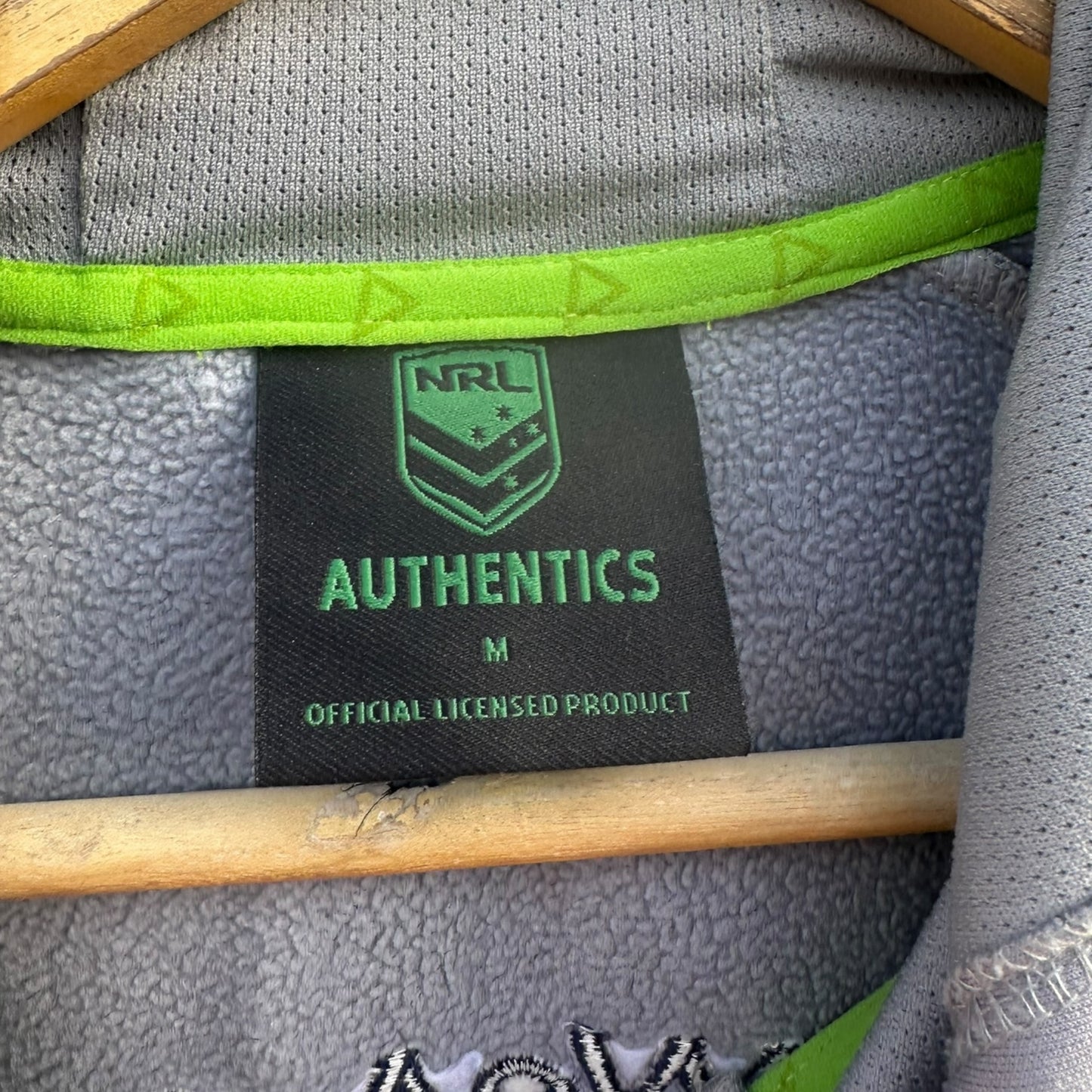 Canberra Raiders ISC Grey Full Zip NRL Jacket Staff Issued