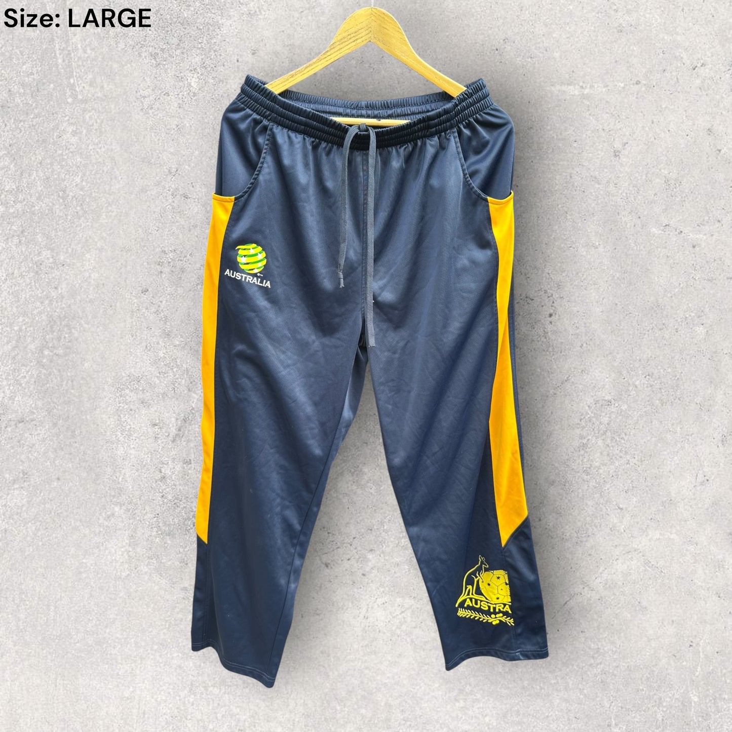 AUSTRALIAN SOCCEROOS BLUE TRACK PANTS