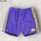 LOS ANGELES LAKERS NBA FUSION ADIDAS VINTAGE BASKETBALL SHORTS