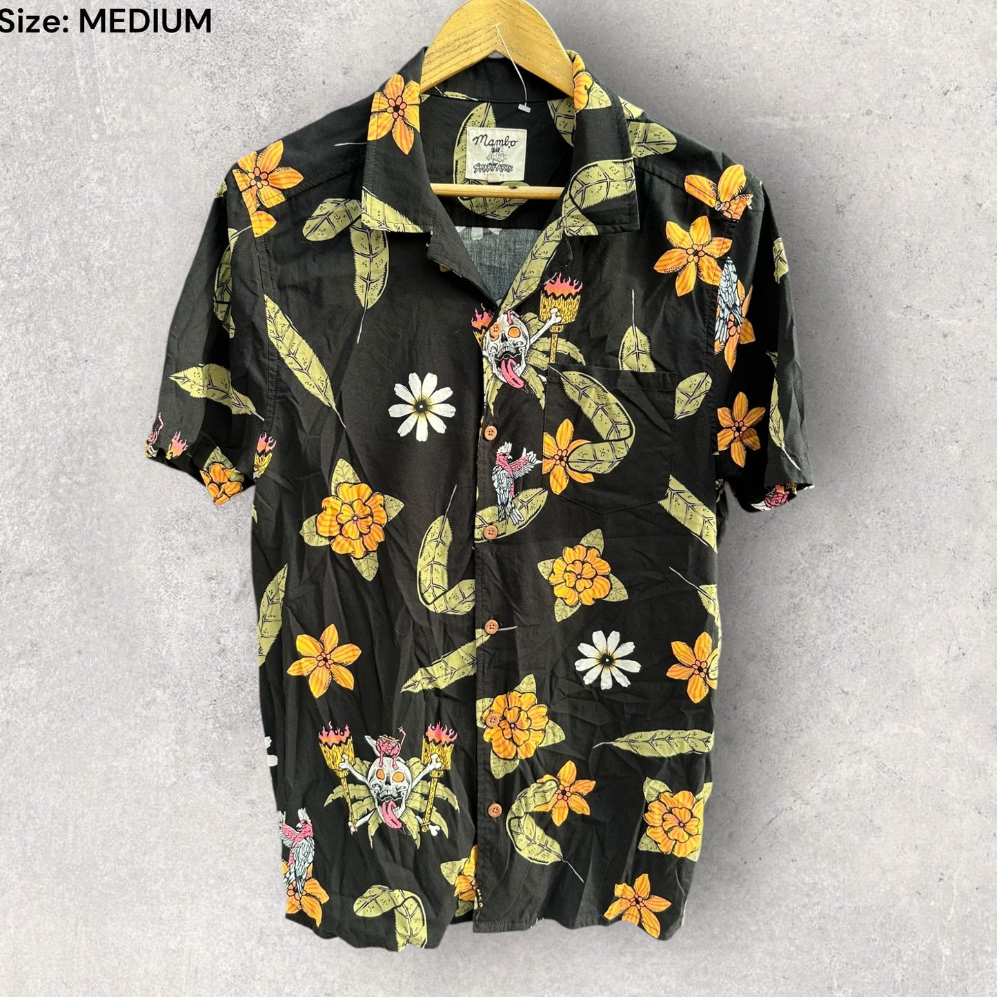 MAMBO SMART ARTS FLORAL SHORT SLEEVE SHIRT