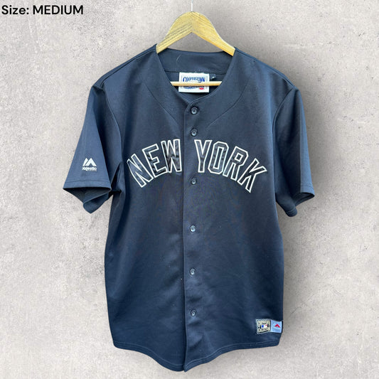 NEW YORK YANKEES COOPERSTOWN BLACK MLB JERSEY
