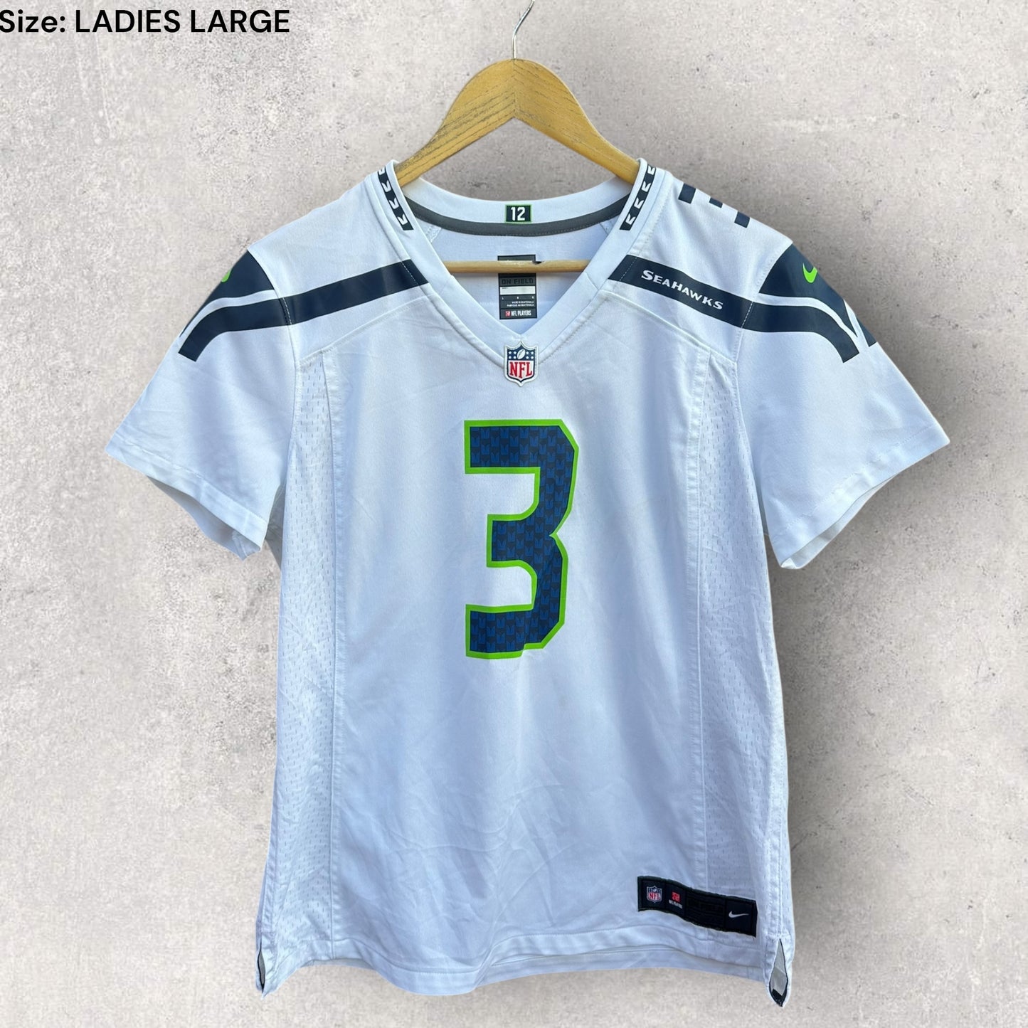 RUSSELL WILSON SEATTLE SEAHAWKS NIKE LADIES JERSEY