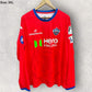 Delhi Capitals IPL Cricket Red Long Sleeve Coach Issued Training Shirt