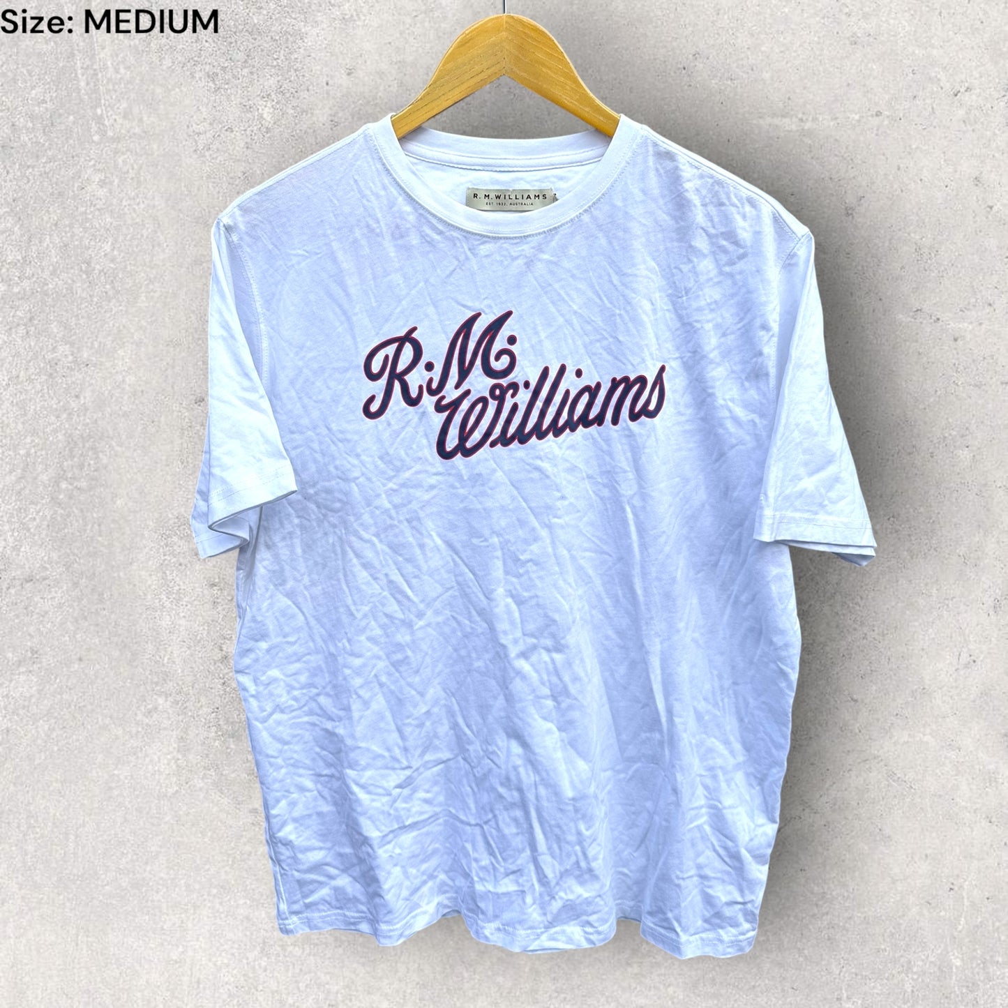 RM WILLIAMS WHITE SHORT SLEEVE SHIRT