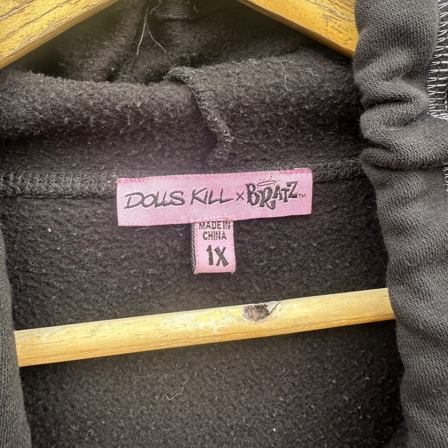 Bratz X Dolls Kill Black Hooded Collaboration Hooded Jumper