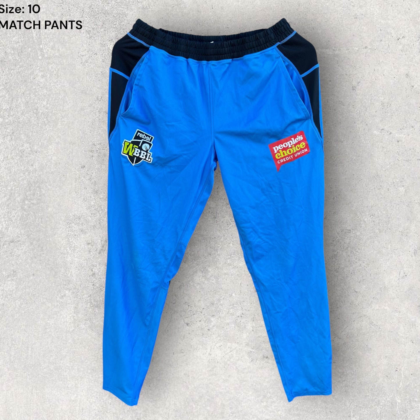 ADELAIDE STRIKERS WBBL MATCH WORN CRICKET PANTS AJ WELLINGTON
