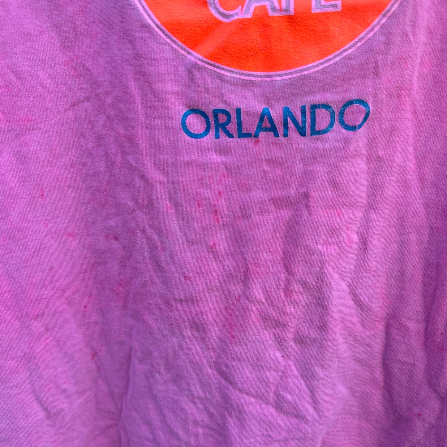 HARD ROCK CAFE ORLANDO ANVIL VINTAGE PINK T-SHIRT “SAVE THE PLANET”